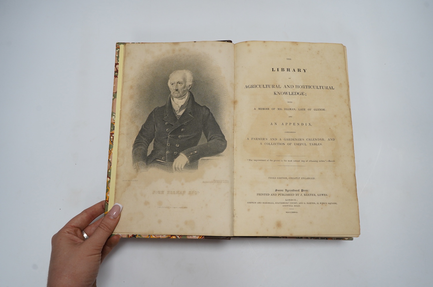 Marshall, William - Minutes, Experiments, Observations...on Agriculture.....in the Southern Counties. new edition. To which is prefixed a Sketch of the Vale of London, and an outline of its rural economy....2 vols. 2 fol